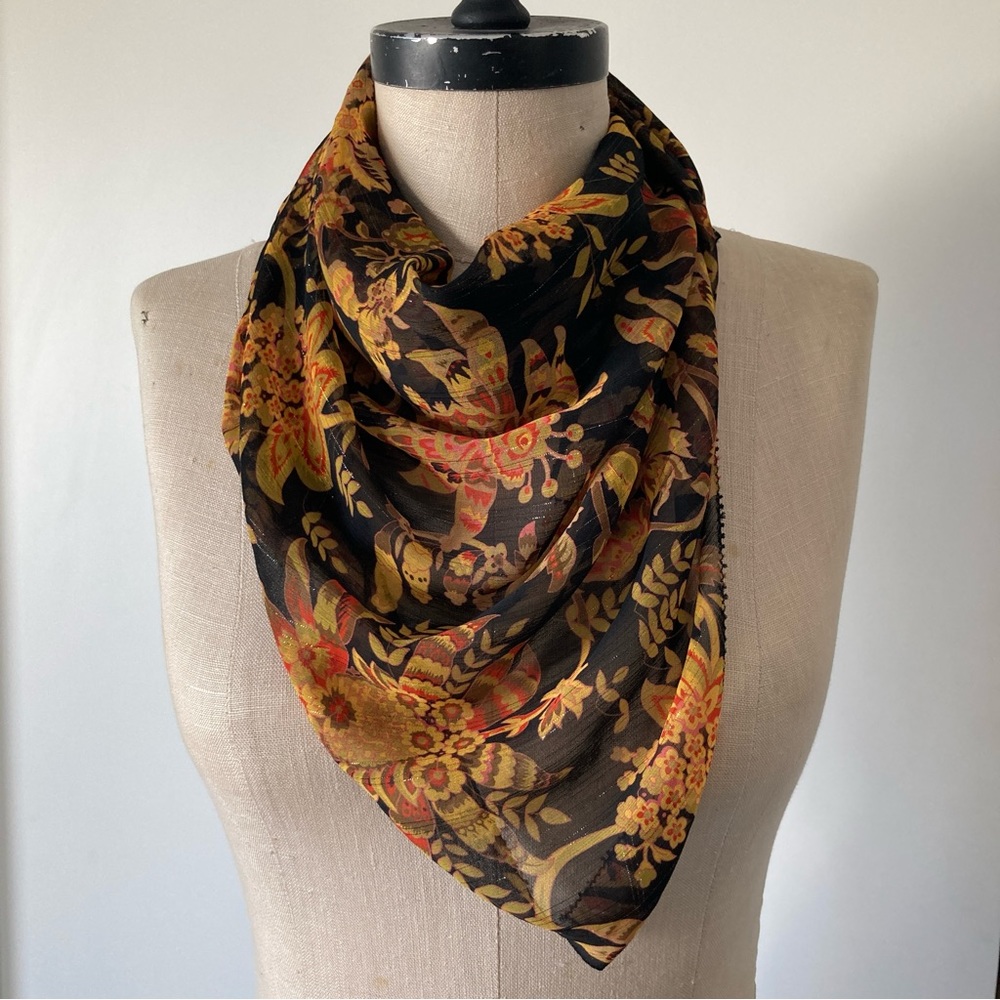 House of Harlow floral printed scarf